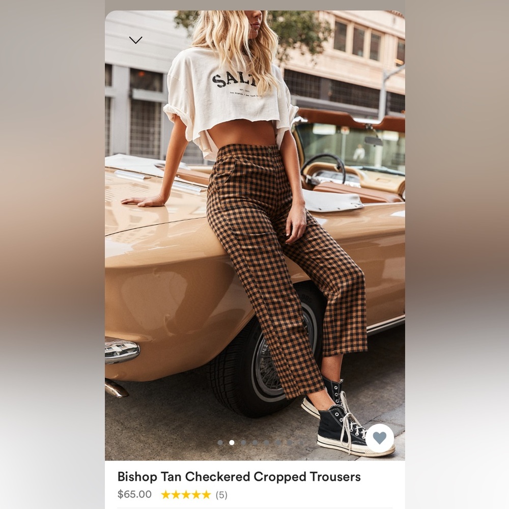 12th Tribe Checkered Pants NEW